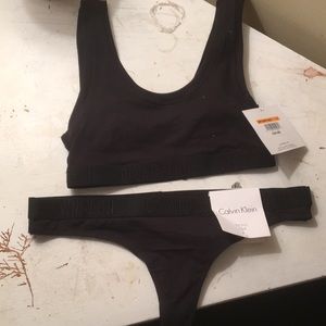 Calvin Klein set bra and thong